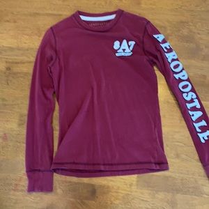 Aero postale burgundy red Long sleeve
